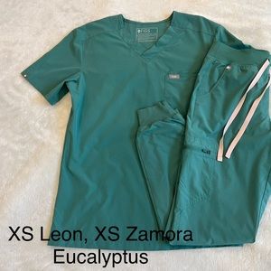 XS Figs Eucalyptus scrub set